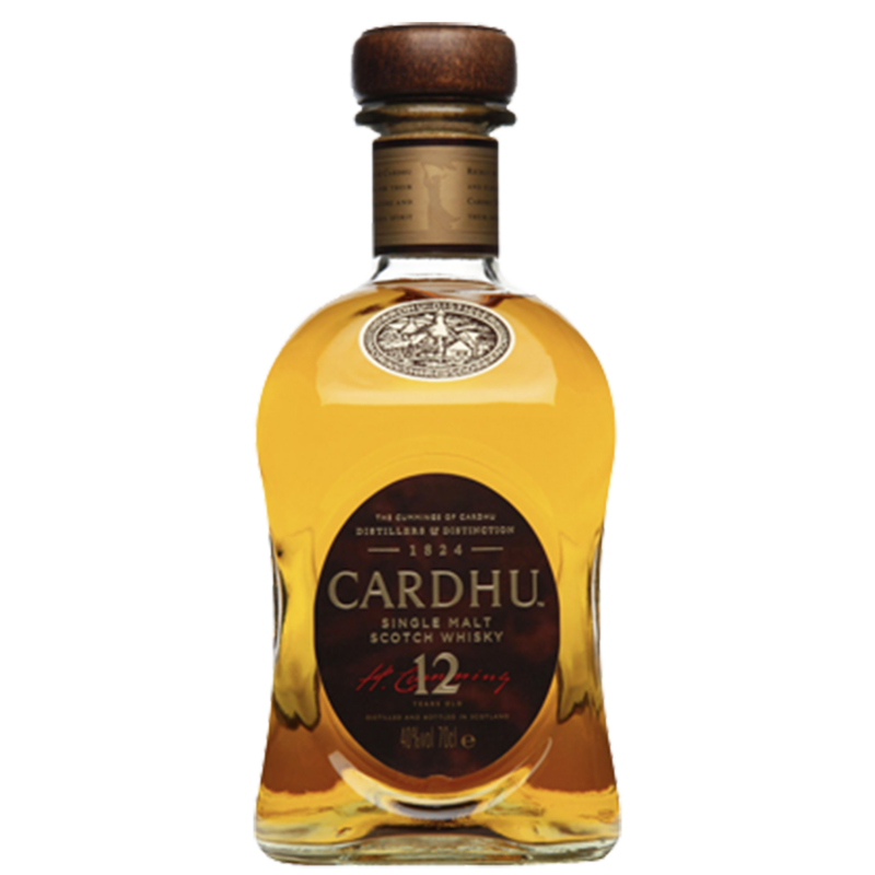 Cardhu 12 Year Old Highland Single Malt Scotch Whisky, 70cl, 40